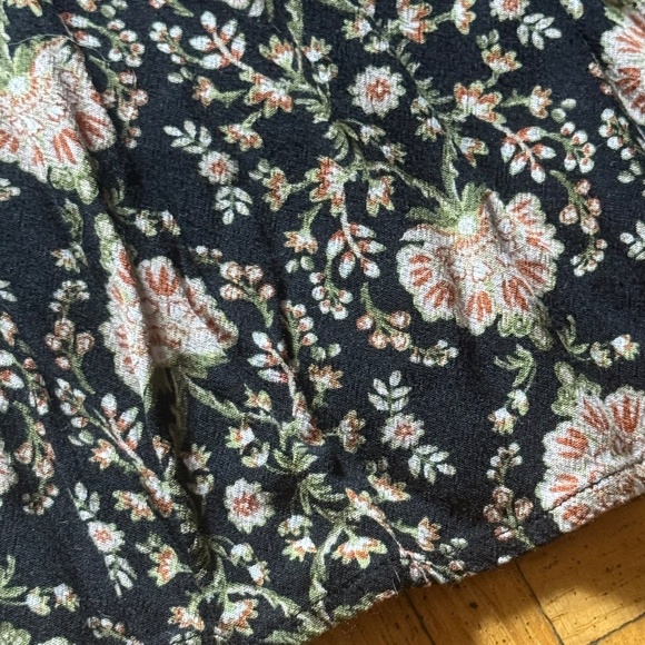 American Eagle Black Floral Midi Skirt - Picture 9 of 11